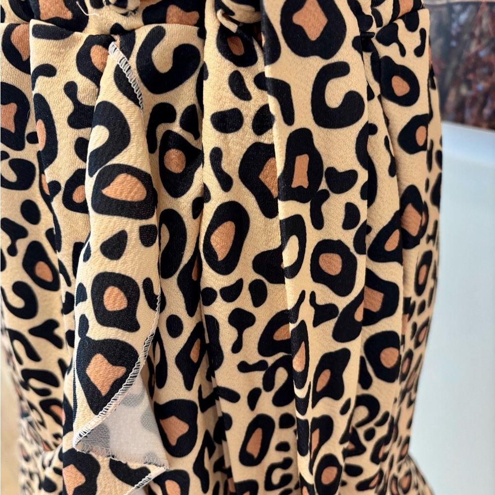 Leopard Print Ruffle Skirt - Picture 5 of 6